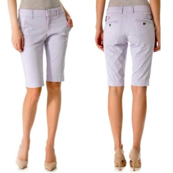 Vince Side Buckle Lavender Bermuda Shorts - Picture 1 of 11
